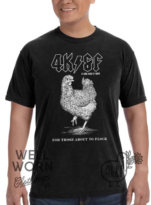 4K&F About to Flock Black Tee (heavyweight)